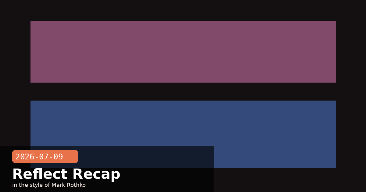 Reflect: A Built-In Dashboard for Your Claude Usage Habits — visual for 2026-07-09
