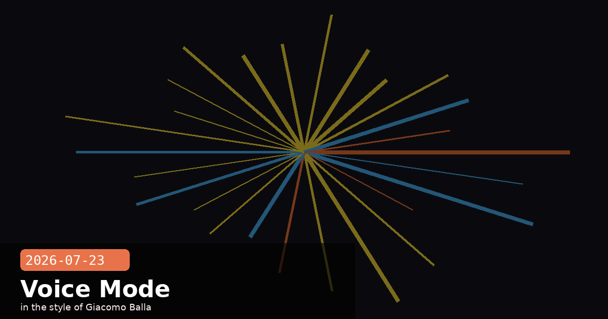 Voice Mode Gets Model Choice & AMD's Reported $5B Bet — visual for 2026-07-23