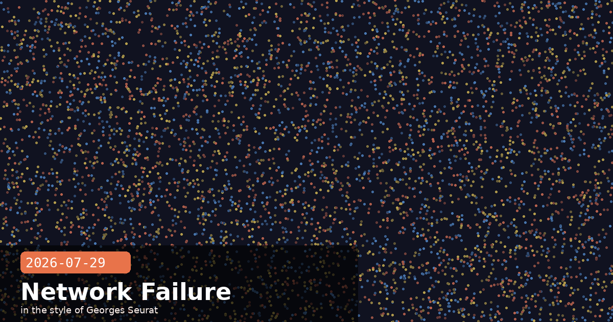 Two Network Failures Cut Claude Capacity — visual for 2026-07-29